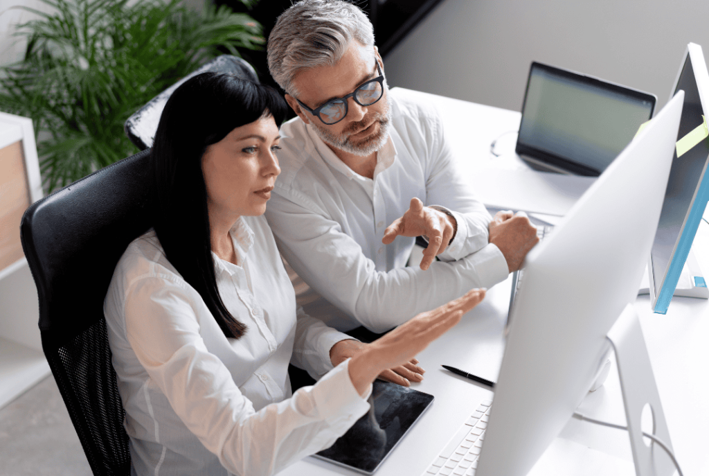 Leadership discussing operational challenges in their business